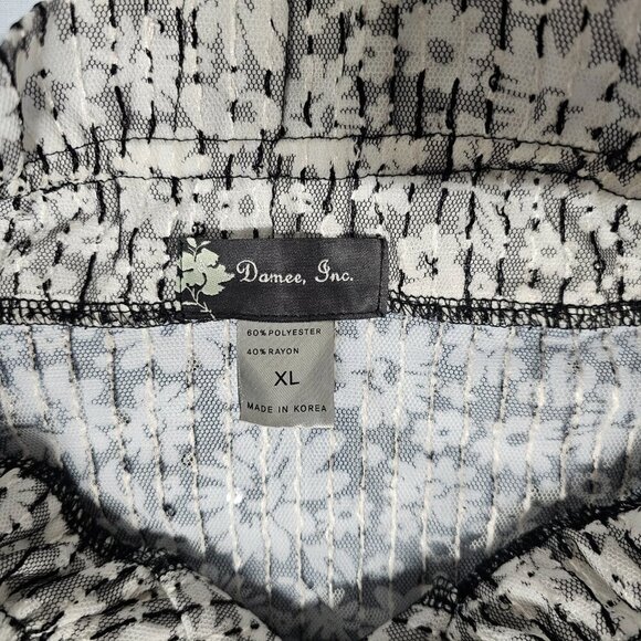 Damee Inc. Sheer Net Sequined Wired Collar Women Jacket Size XL Floral - Picture 11 of 13